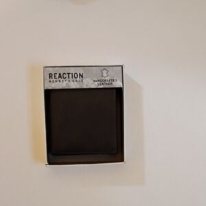 Kenneth Cole Reaction Dark Brown Leather Card Holder